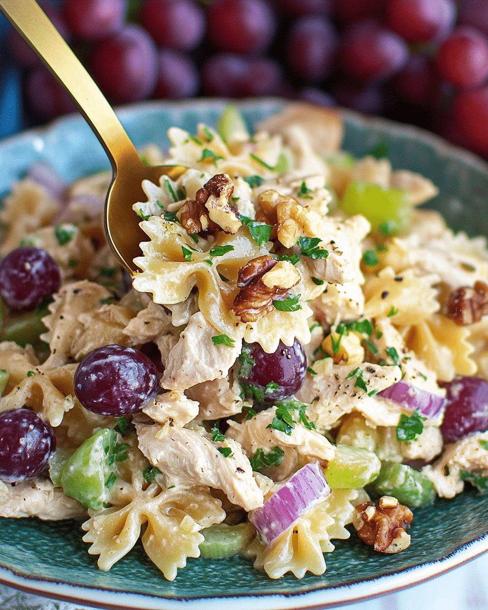 Tarragon Chicken Pasta Salad