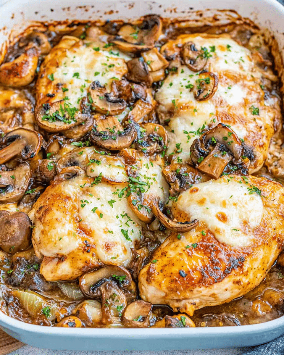 Baked Mushroom Chicken