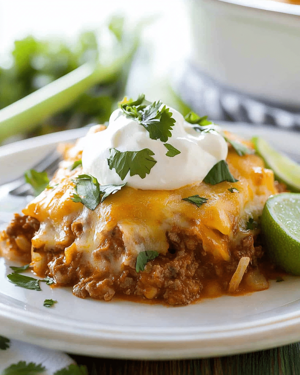 Beef Enchilada Casserole