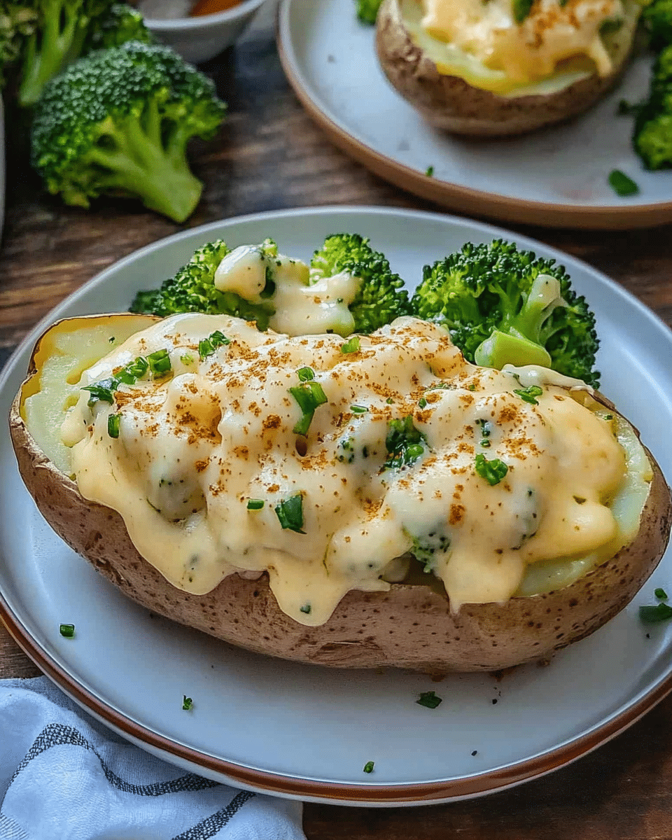 Broccoli Cheese Baked Potatoes