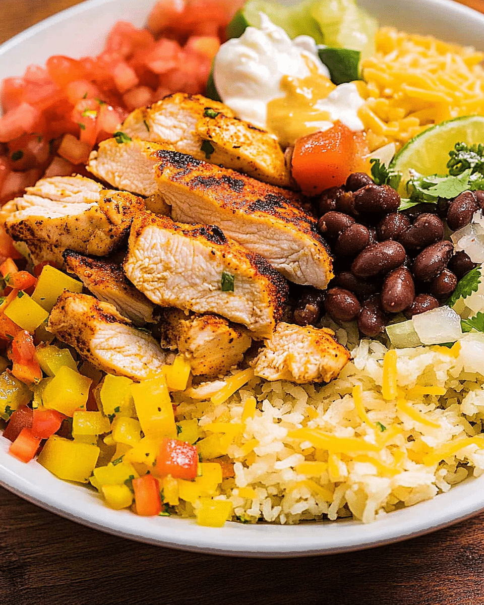 Cajun Grilled Chicken Burrito Bowl