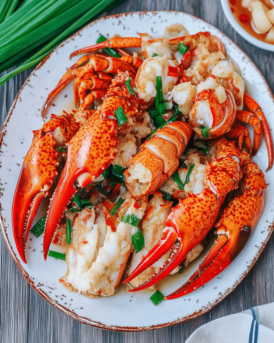 Cantonese-Style Ginger Scallion Lobster