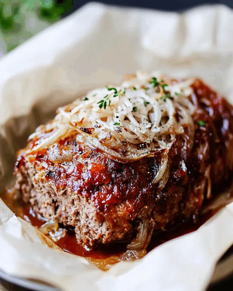 Caramelized Onion Meatloaf