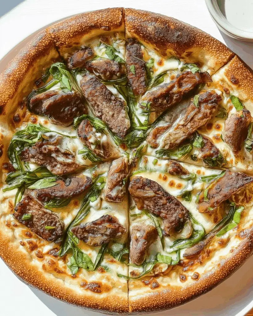 Carne Asada and Cebollitas Pizza