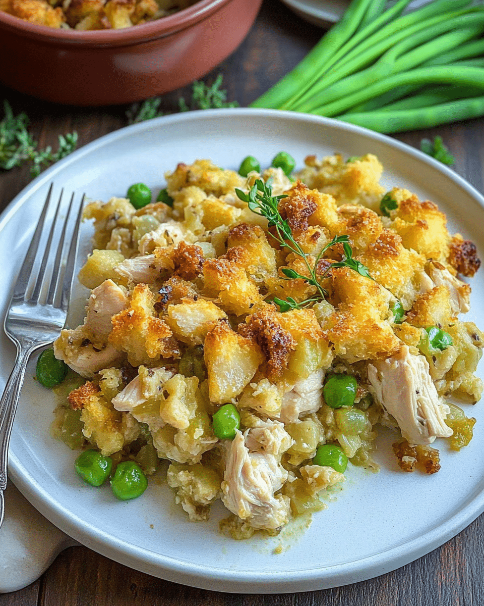 Chicken Stuffing Casserole