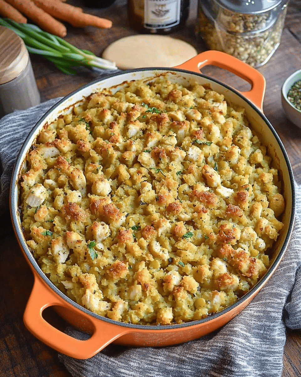 Chicken Stuffing Casserole