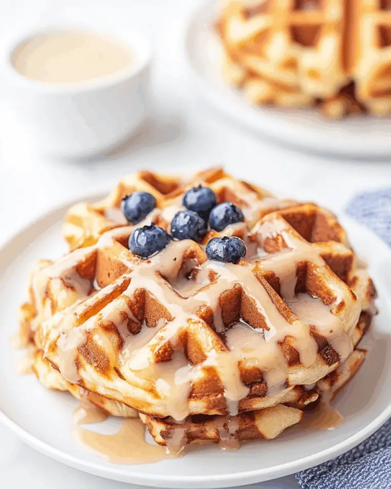 Cinnamon Roll Waffles