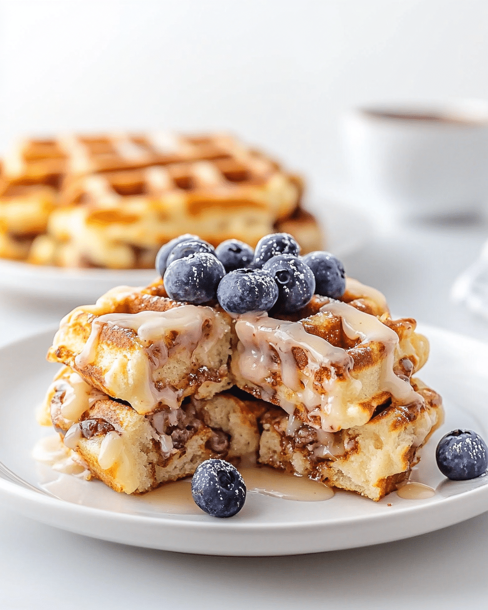 Cinnamon Roll Waffles