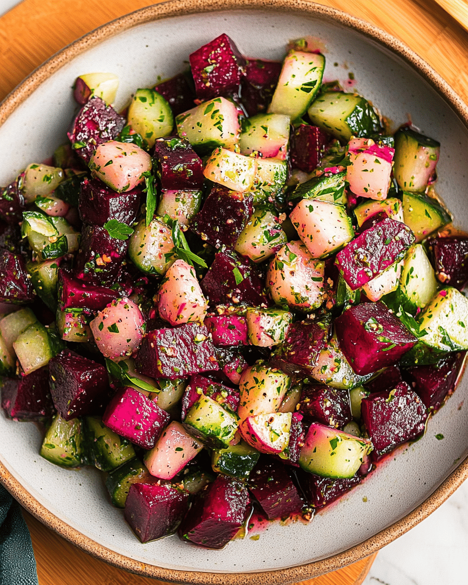 Cucumber and Beetroot Salad