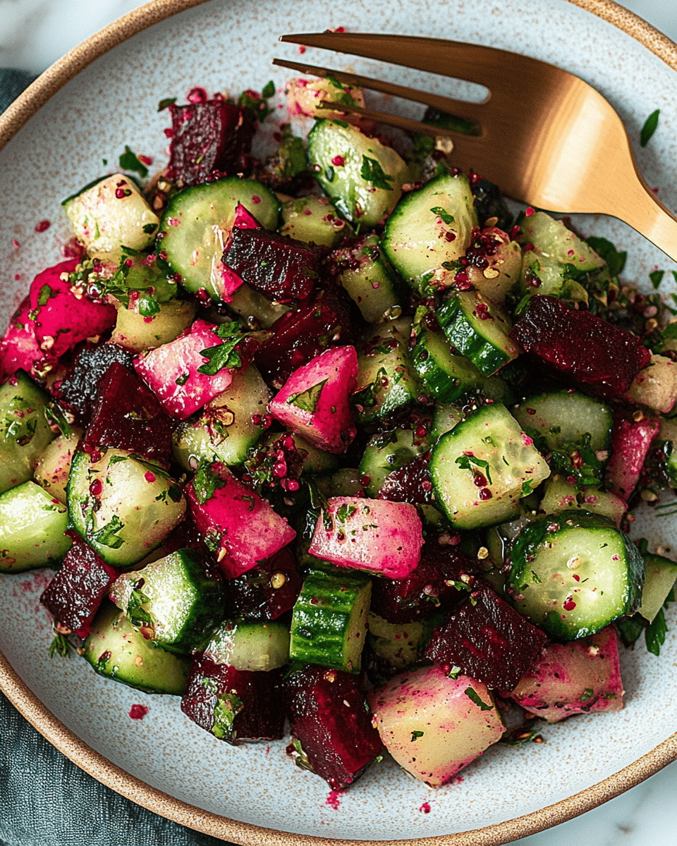 Cucumber and Beetroot Salad