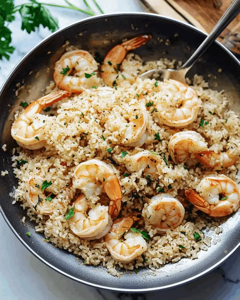 Garlic Butter Shrimp and Rice