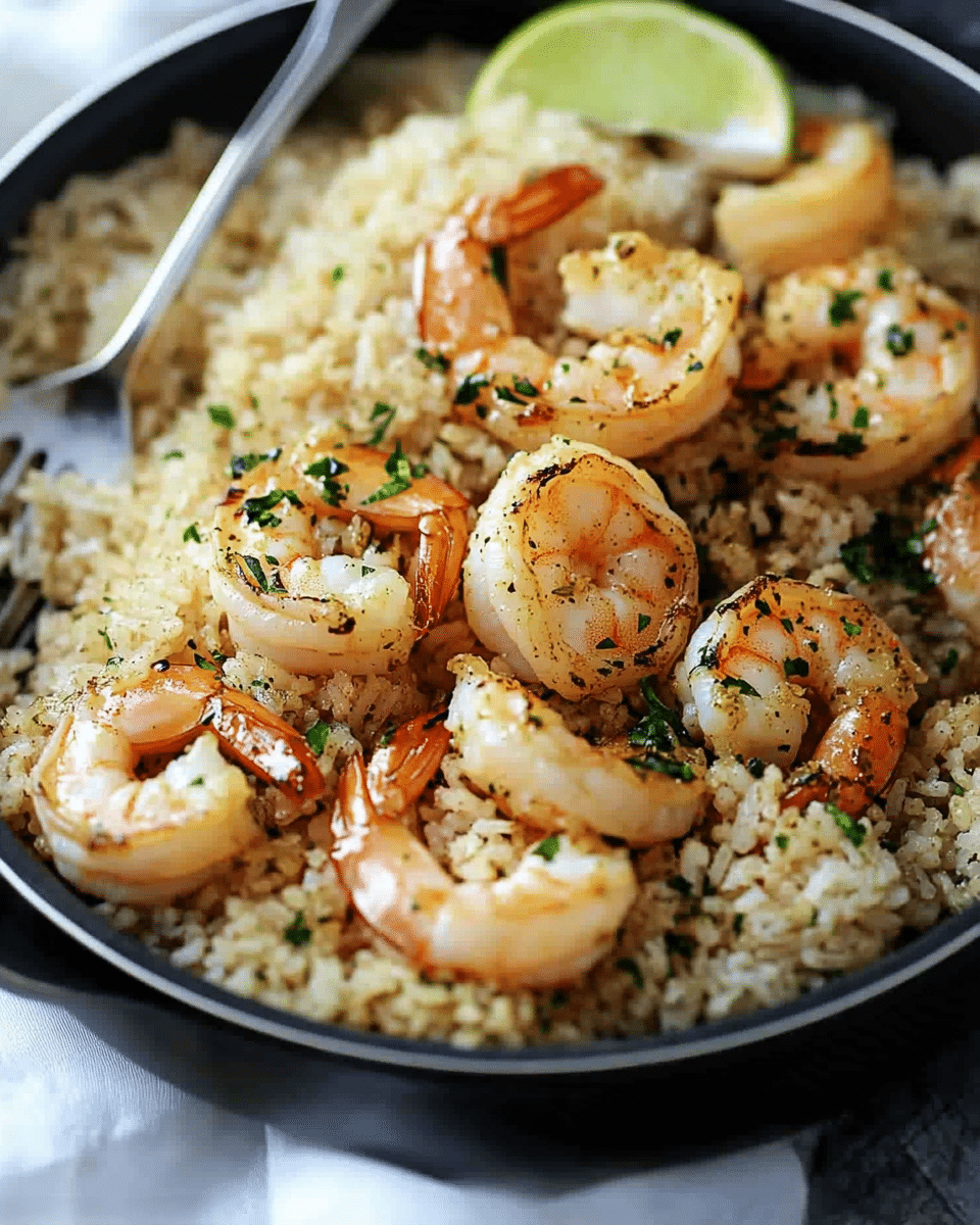 Garlic Butter Shrimp and Rice
