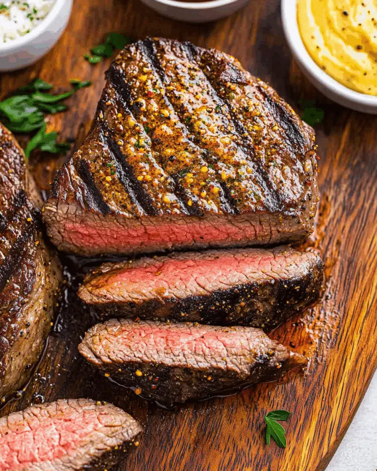 Grilled Top Sirloin Steak with Cajun Butter