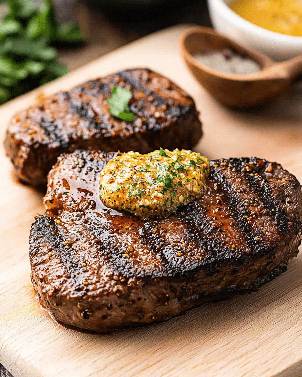 Grilled Top Sirloin Steak with Cajun Butter