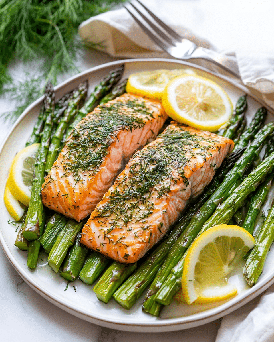 Lemon Dill Salmon with Asparagus