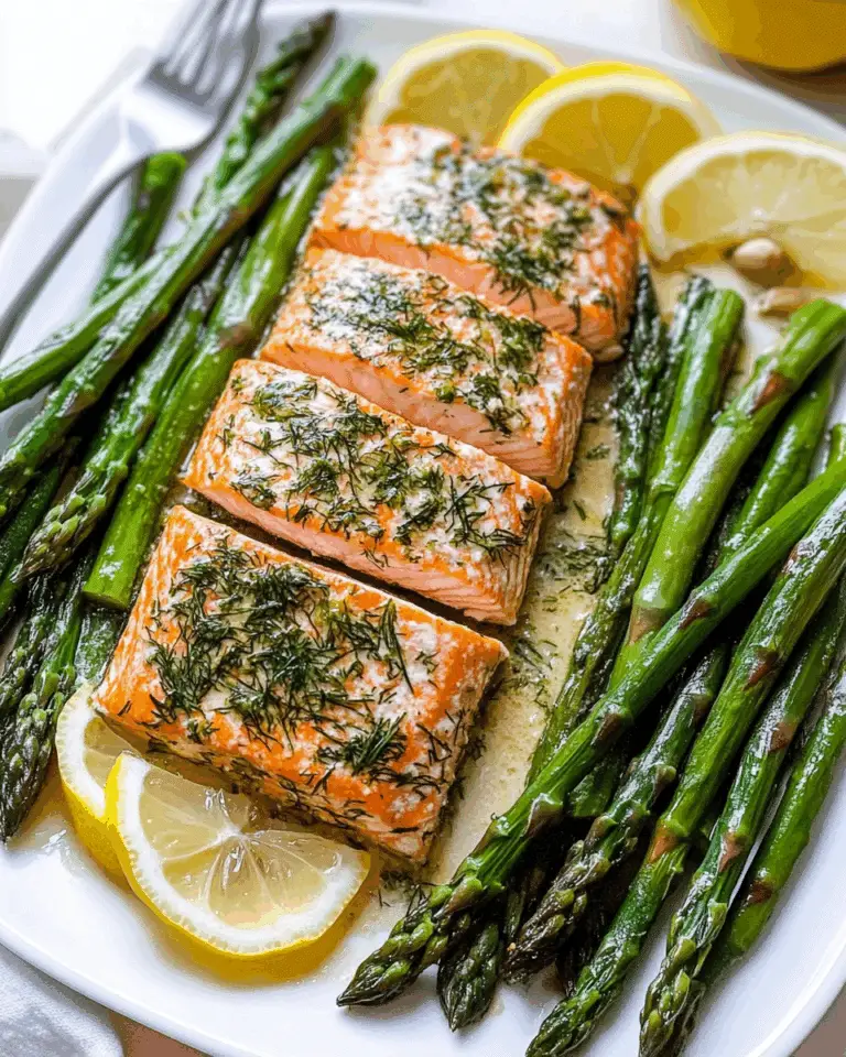 Lemon Dill Salmon with Asparagus