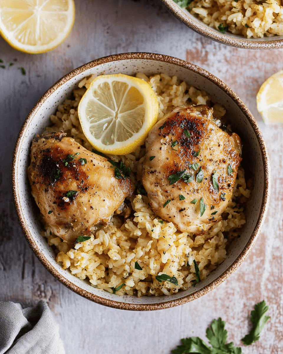One Pot Greek Chicken and Rice