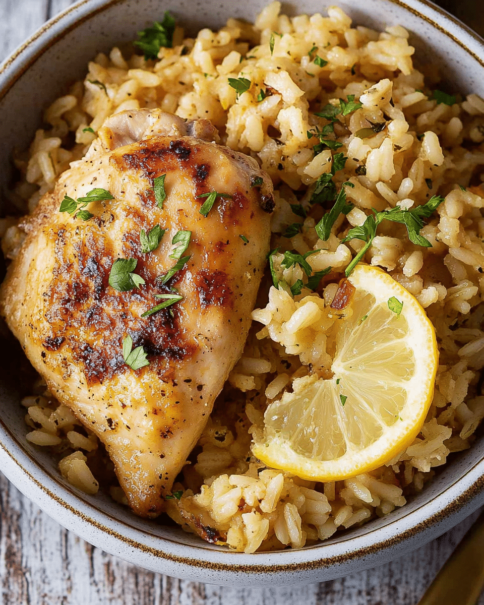 One Pot Greek Chicken and Rice