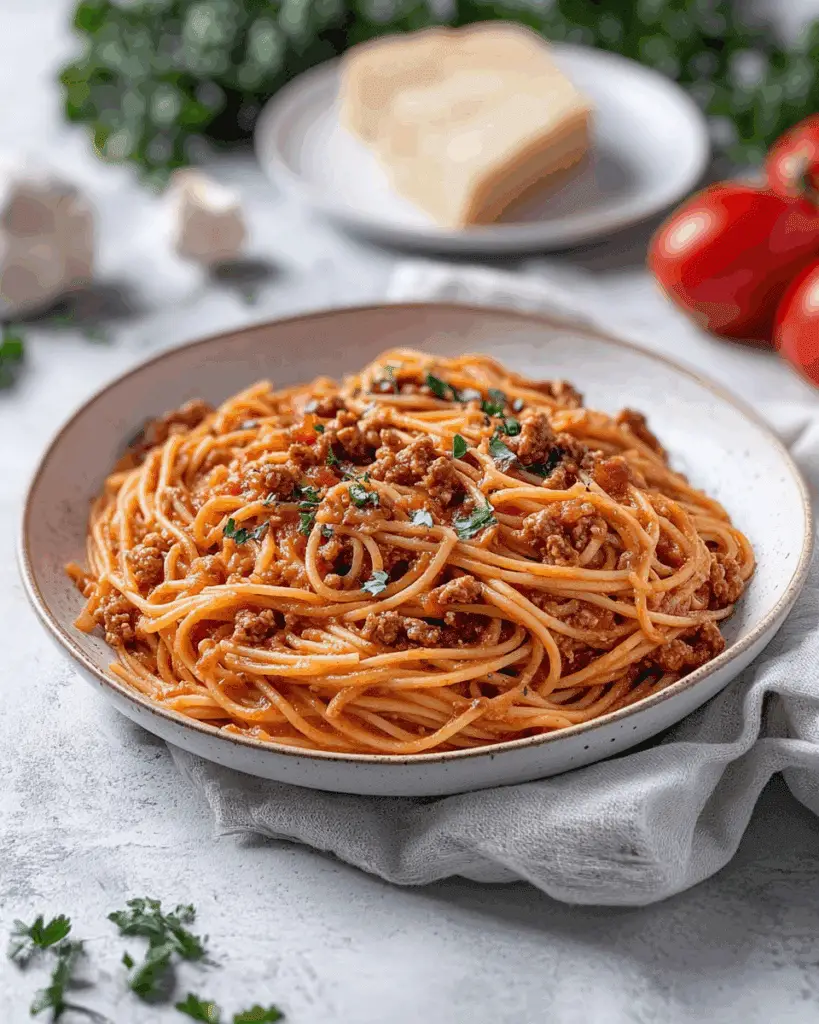 One Pot Spaghetti with Ground Beef