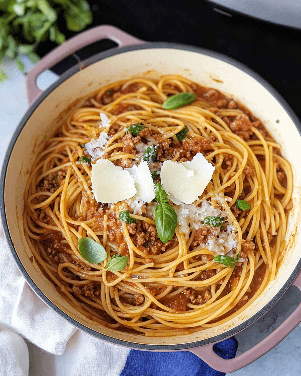 One Pot Spaghetti with Ground Beef