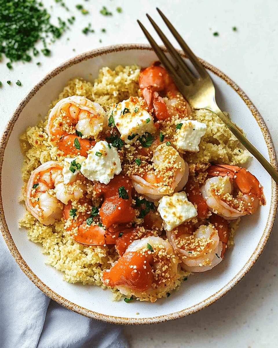 Panko Shrimp and Feta Bake