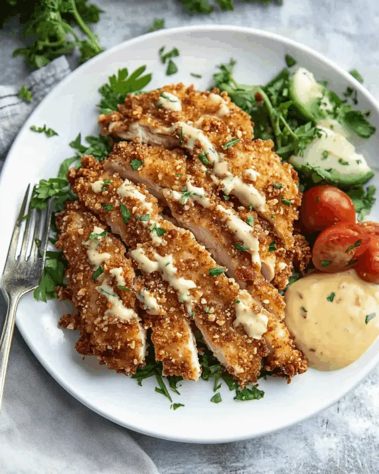 Pretzel Crusted Chicken with Mustard Cheddar Sauce
