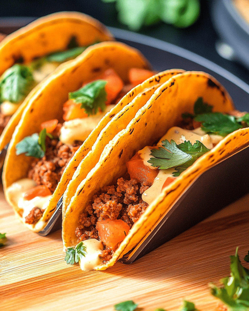 Cheesy Rotel Tacos