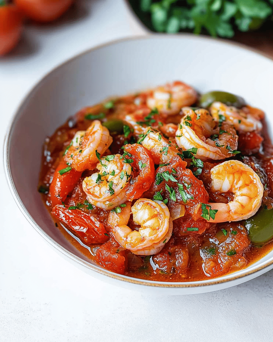 Shrimp Bake in Tomato Sauce
