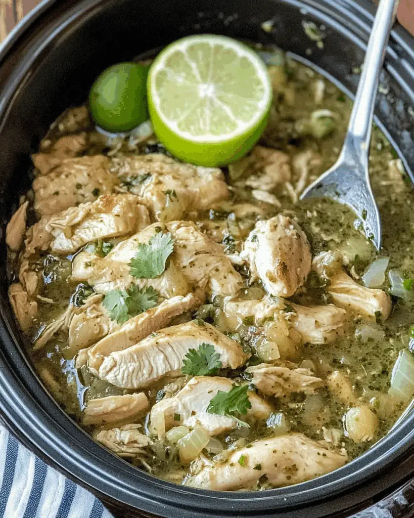Slow Cooker Salsa Verde Chicken