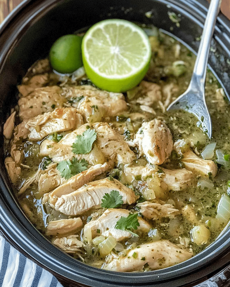 Slow Cooker Salsa Verde Chicken