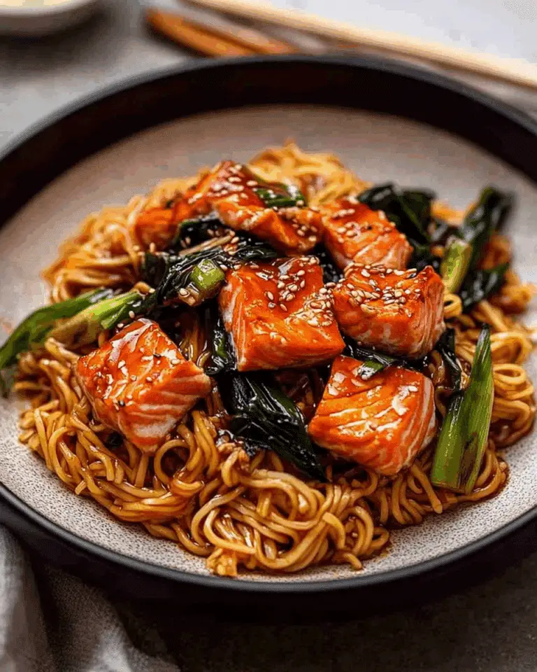 Teriyaki Salmon Noodles