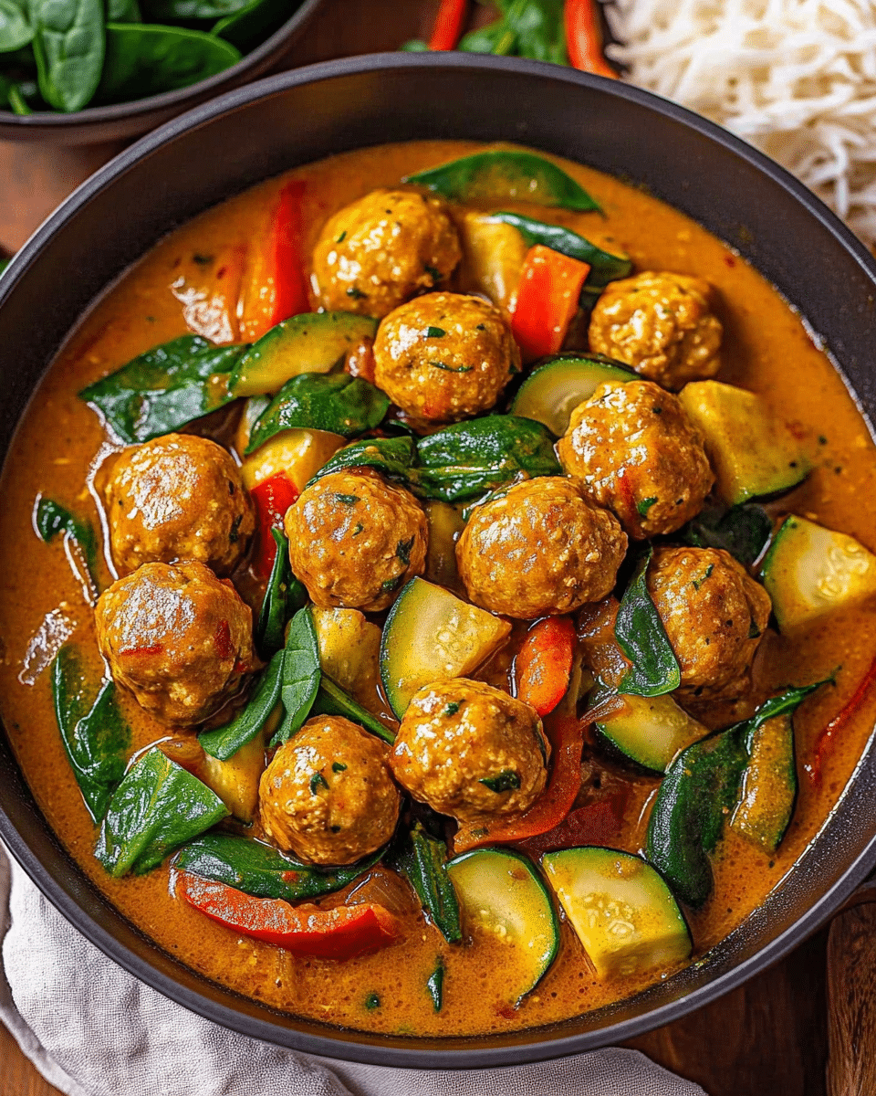 Thai Chicken Meatball Curry