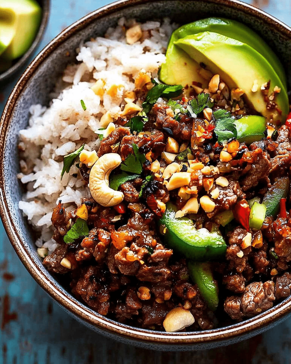 Thai Sweet Chilli Beef Bowls