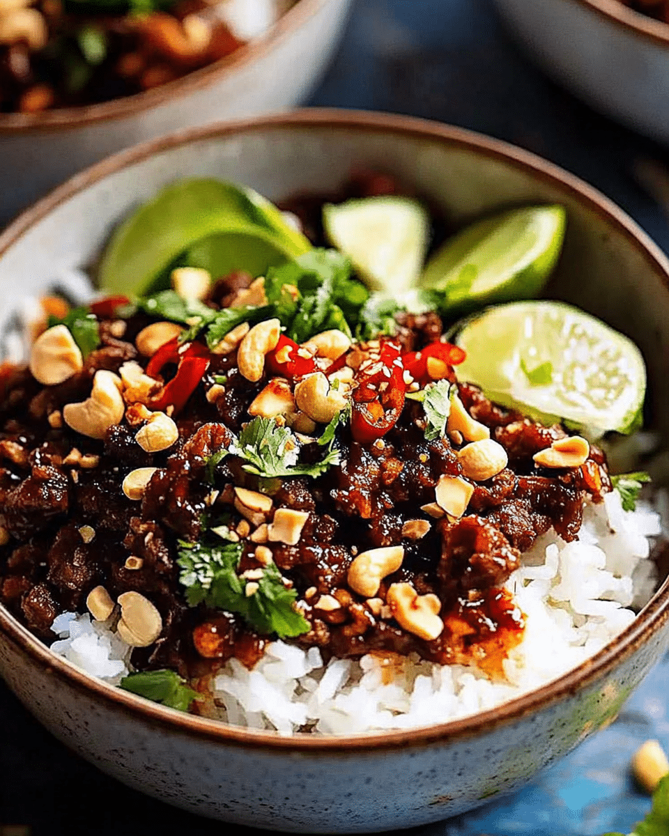 Thai Sweet Chilli Beef Bowls