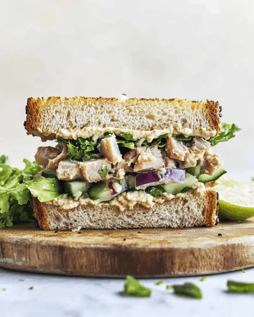 Mediterranean Tuna Salad Sandwich