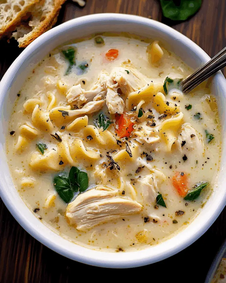 White Lasagna Soup with Chicken