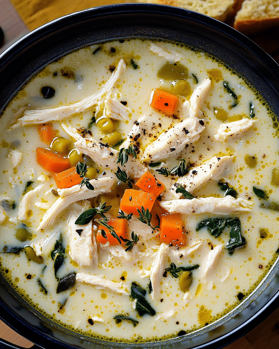 White Lasagna Soup with Chicken