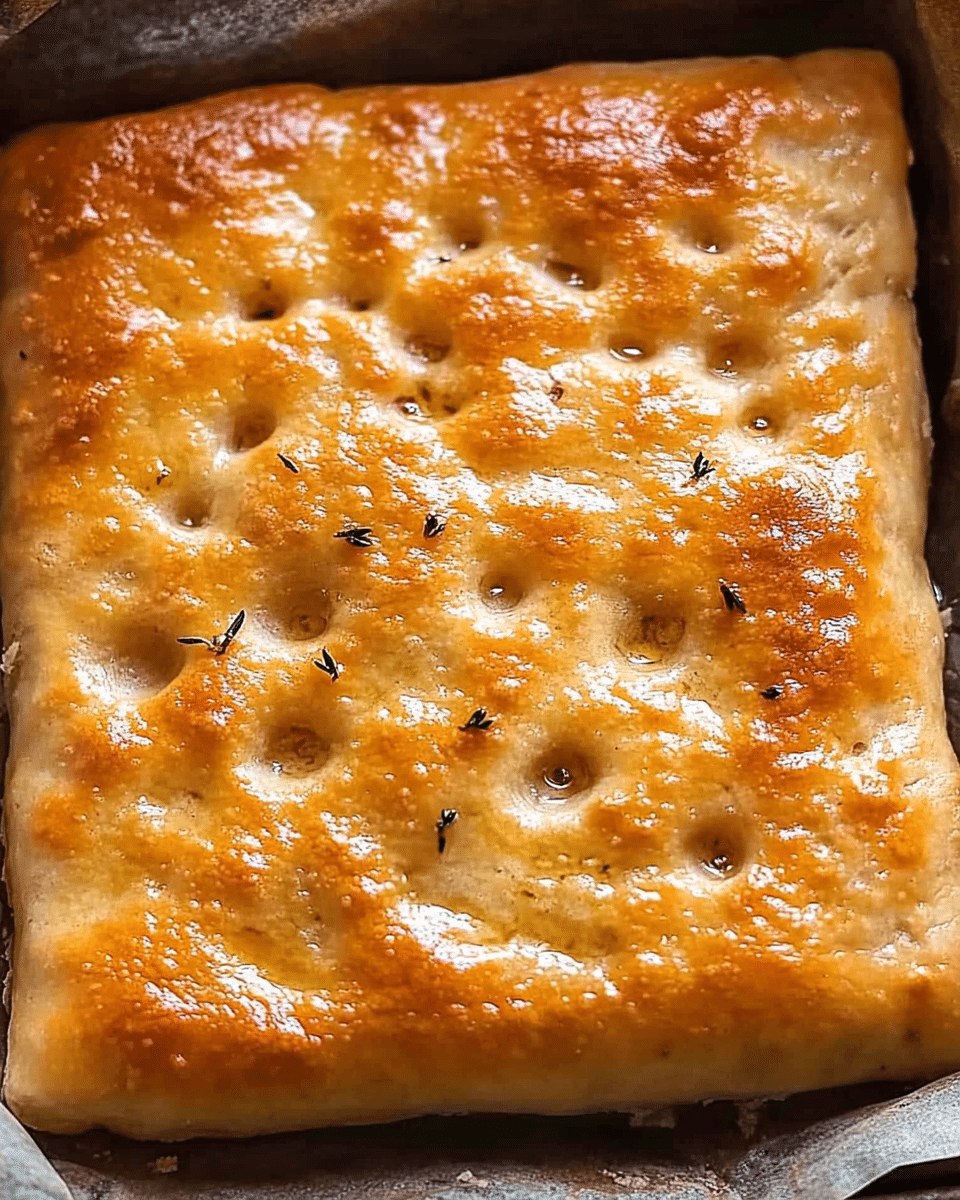Quick and Dirty Focaccia