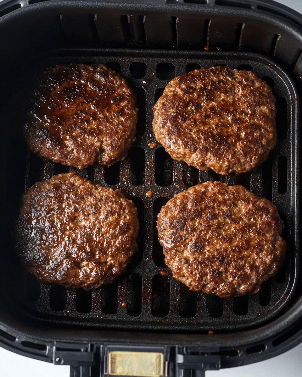 Air Fryer Burgers