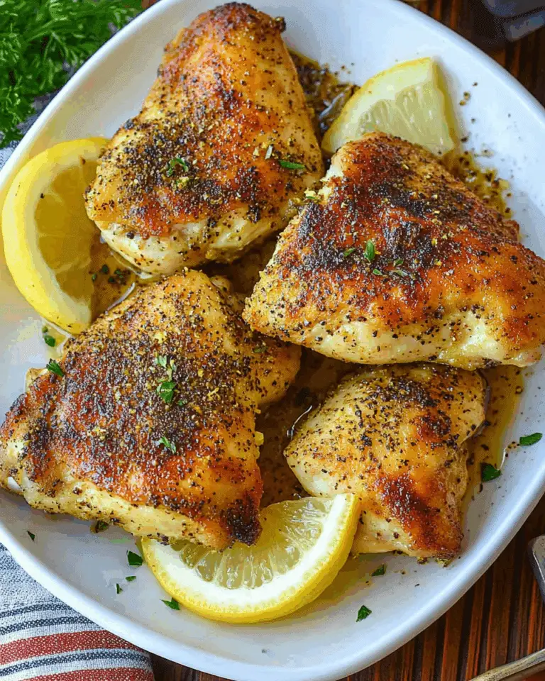 Baked Lemon Pepper Chicken