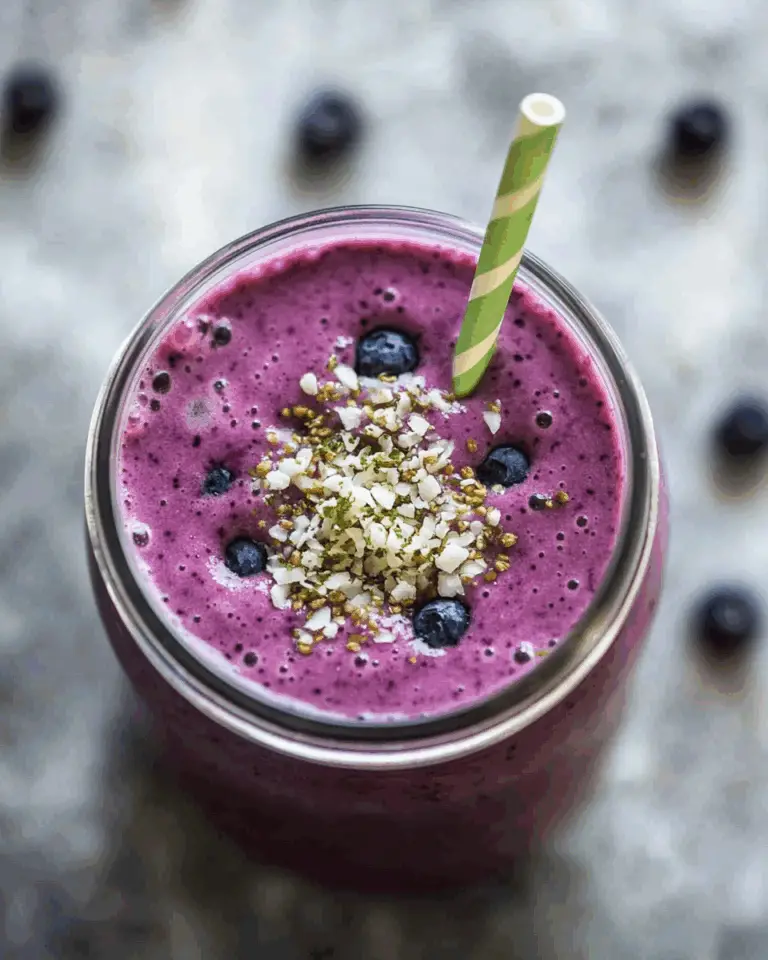 Blueberry Coconut Water Smoothie