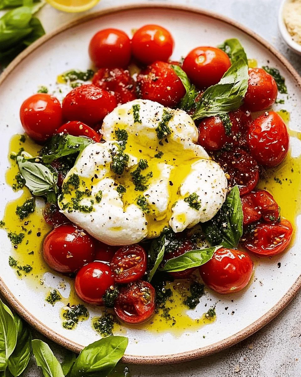 Bursty Tomato Burrata Salad