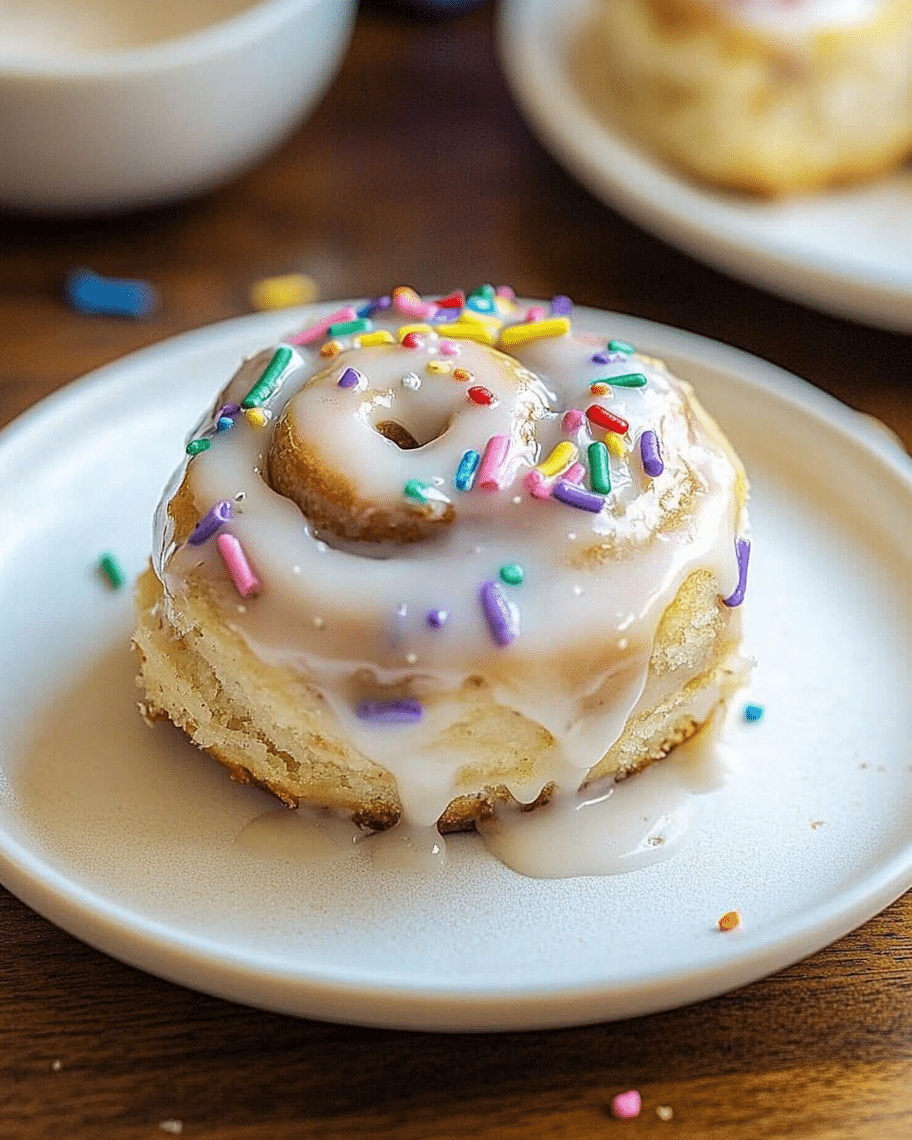 Cake Batter Cinnamon Rolls