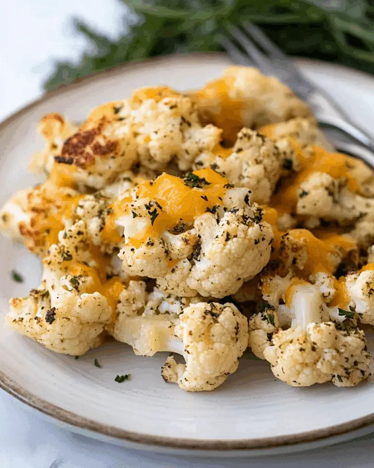 Cheddar Ranch Roasted Cauliflower