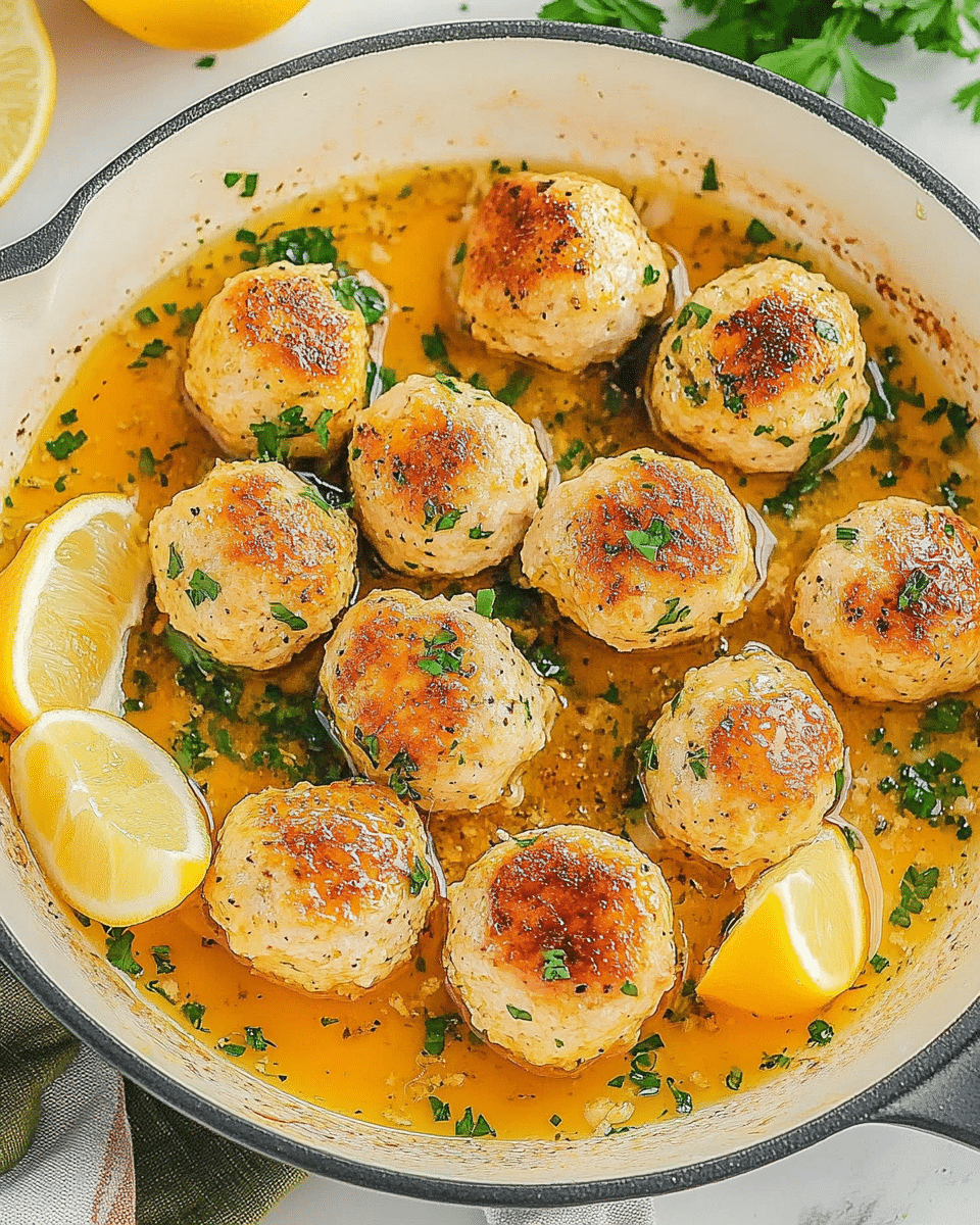 Chicken Piccata Meatballs