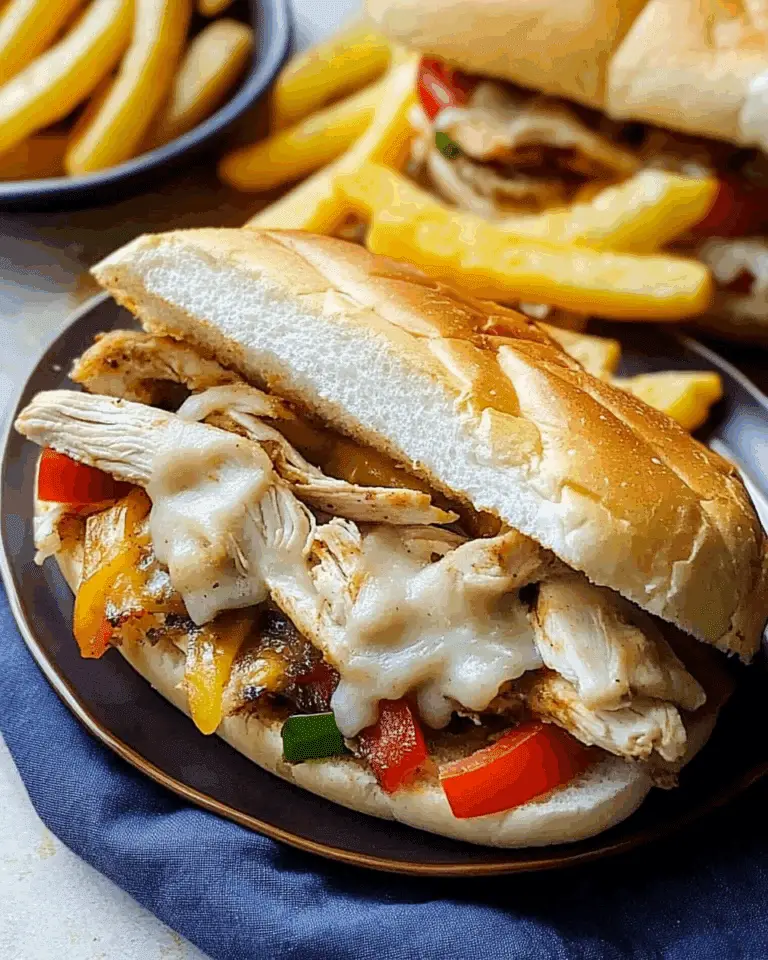 Chicken Cheesesteak Sandwiches
