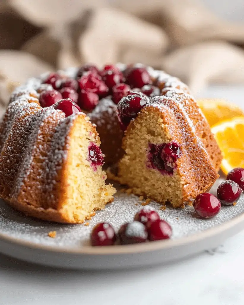 Cranberry Orange Bundt Cake