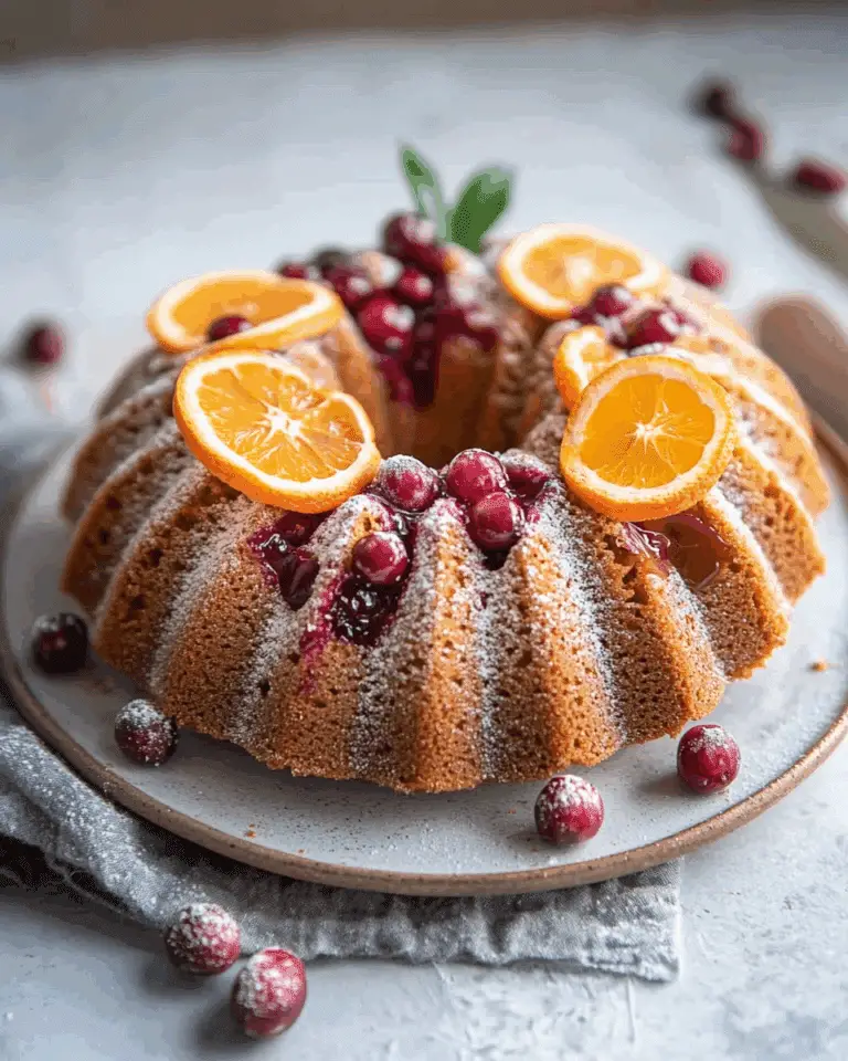 Cranberry Orange Bundt Cake