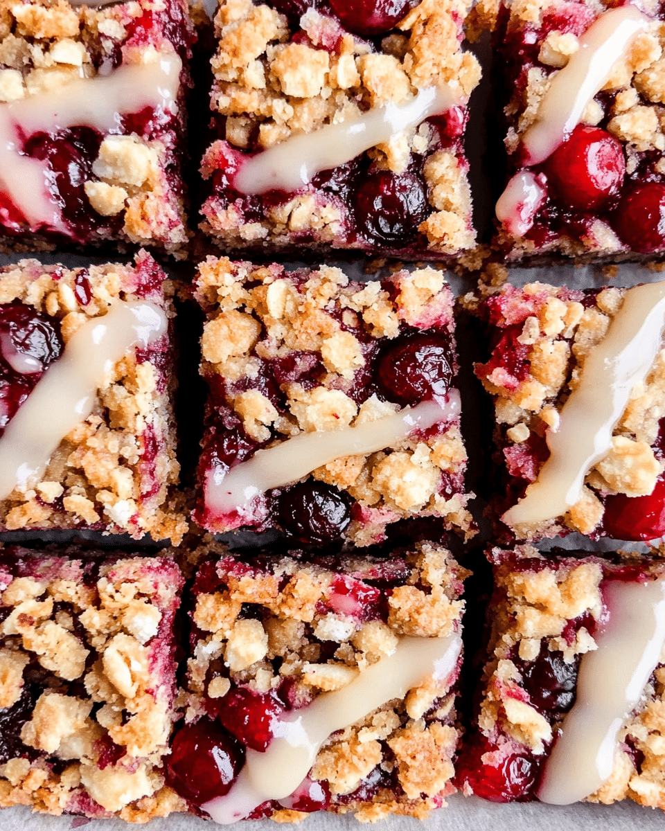 Cranberry Crumble Bars
