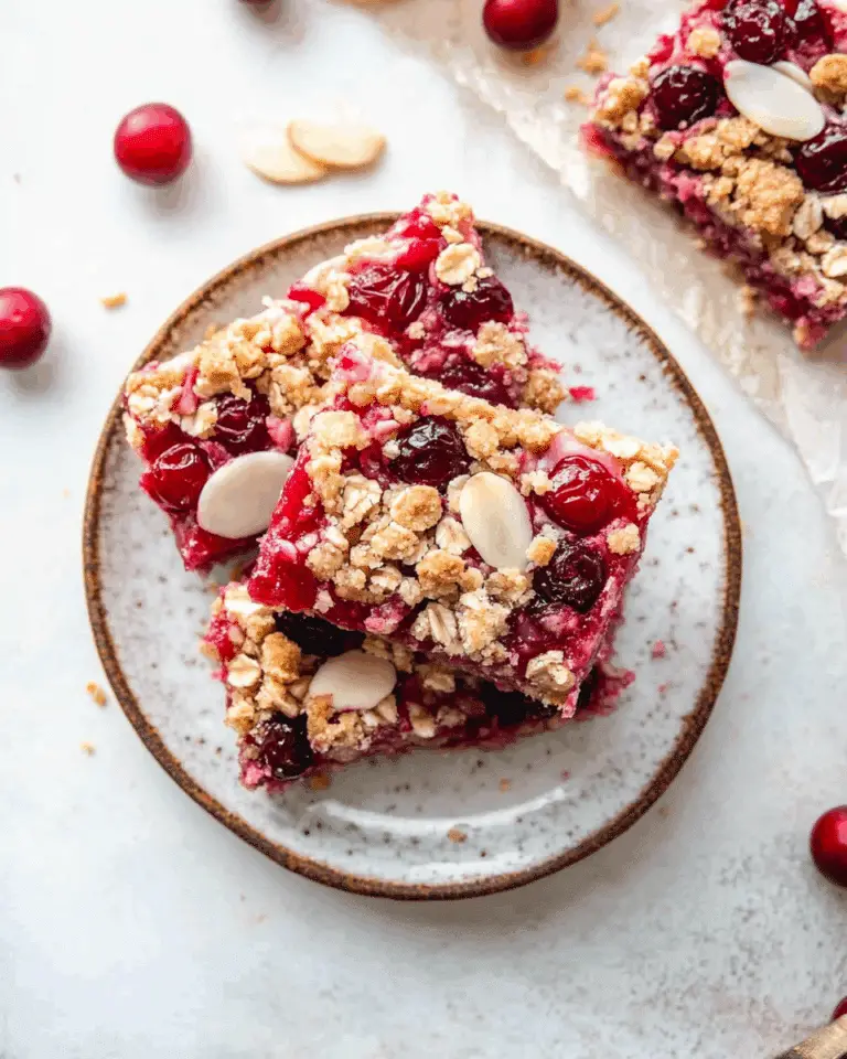 Cranberry Crumble Bars